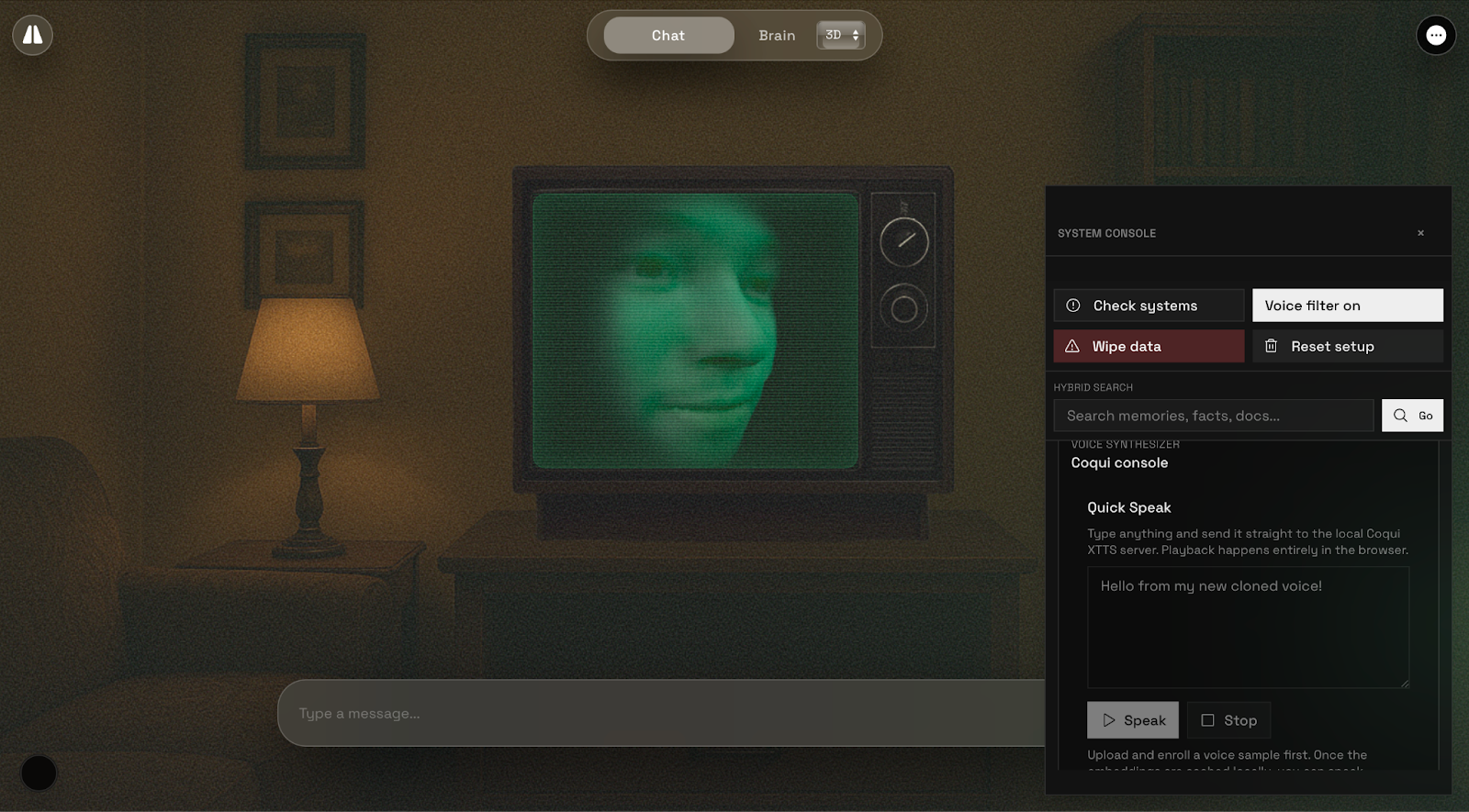 Voice Cloning Interface